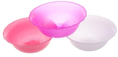 DEARMAMY 3pièces Bassin De Lavage Visage Rond Plastique Pour Soins à Domicile Et Salons De Beauté Multifonction Usage Spa Et Extérieur