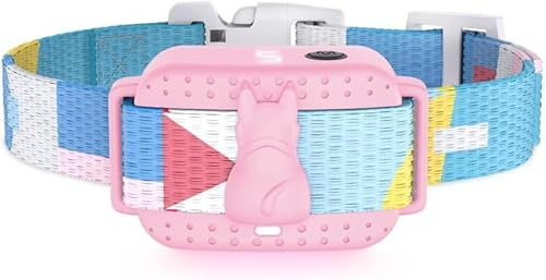 Wasserfest Halsband, Verstellbar, Für kleine & große Hunde, Sicher & stressfrei (Rosa)