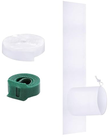 Quorvex Kit de Sellado para Ventana de Aire Acondicionado - Juego De Tela Sellante Para Ventanas Batientes - Accesorio Adaptable Para Aparato De Aire Acondicionado Portátil En Salón Dormitorio Cocina