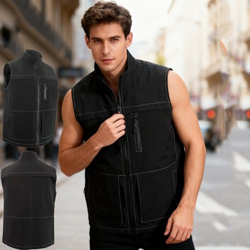 Knivsäker Väst/Ytterväst, Nivå 5 Skyddsväst, Knipsäkert Skydd, Höghalsad Knipsäker Tröja + Nackskydd Mot Skär- Och Skärskador, För Personlig Säkerhet Black-3XL