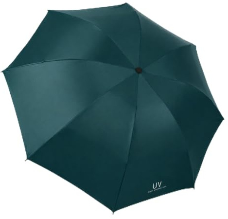 GEEKPC Compact UV Umbrella For Sun And Rain Protection - Lightweight Foldable Parasol With UPF50+ SPF 50, Portable Travel Umbrellas For Women Men Adults, Windproof Automatic Open Close Design