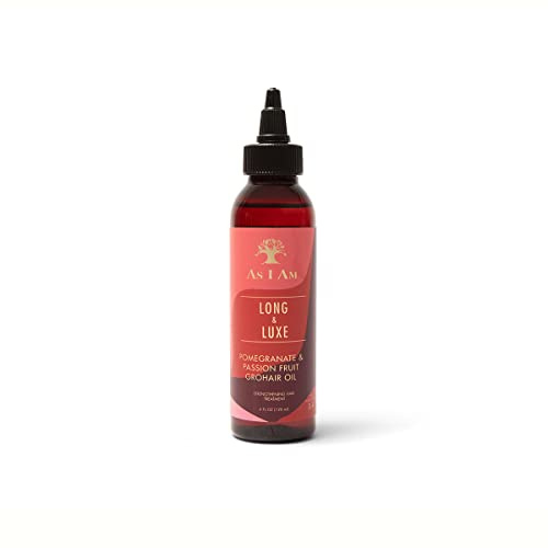 -As I Am- Haarwachstumsöl Long&Luxe - 120 ml - Erhöht die Feuchtigkeit des Haares und verjüngt die Kopfhaut. - Geeignete Lockenmethode