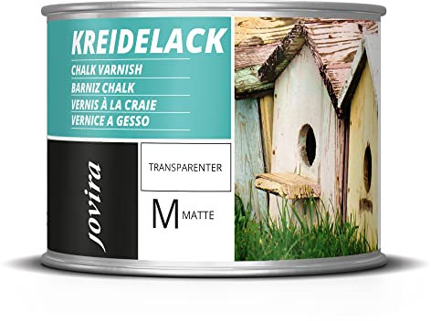 JOVIRA PINTURAS - 375 ml - Finitura per Chalk Paint Trasparente. Vernice a Gesso Opaca a base d'acqua. (375 Millilitri, Vernice Chalk)
