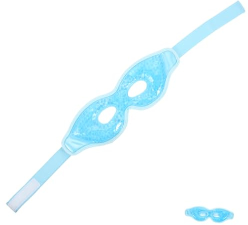 minkissy 2pcs Cooling Eye for Puffiness Relief Cold Compress Eye Cover Reusable Gel for Sleep Stress and Headache Relief for Home Travel