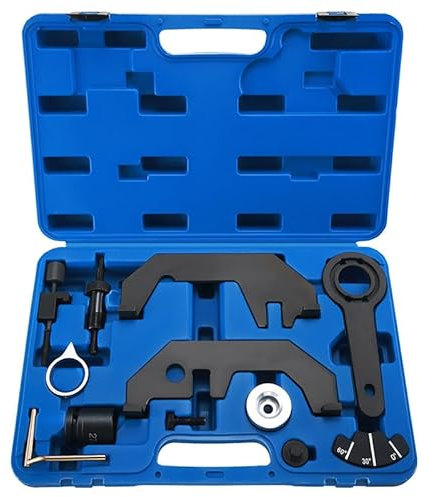 THIKPO Kit de Herramientas de Bloqueo de Distribución Compatible con BMW N62 N73 – Juego de Alineación de Árbol de Levas y Cadena de Distribución | E60, E65, X5, 540i, 750i y más | 11 Piezas