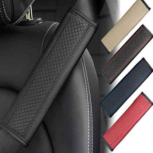 TGSPYXCH Housse Rembourrage Ceinture Sécurité pour Volkswagen T-Cross Seat Belt Pad Seatbelt Covers Protege Ceinture Accessoires,Blackstyle