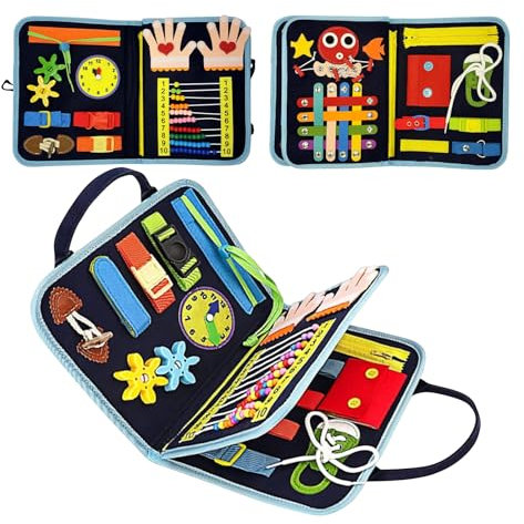 IGTOPS Couverture nid pour personnes atteintes de démence, autistes, maladies d'Alzheimer, enfants, personnes âgées, planche d'apprentissage précoce, jouets sensoriels, apprentissage des chaussures et