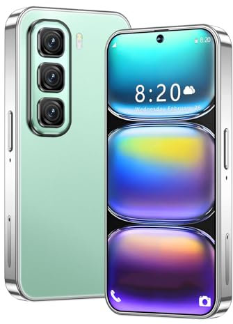 LatsYrs Mini smartphone 4G sbloccato con display HD da 4 pollici, 3 GB di RAM + 32 GB di ROM, doppia fotocamera Dual SIM, Android 10.0, WiFi, Bluetooth, FM, telefono tascabile GPS (verde)