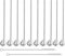 Zosenyer 10 Pièces Cuillère Paille Inox, 2 en 1 Paille Granité avec 2 Brosses de Nettoyage, Paille Reutilisable Écologiques pour Bubble Tea, Cocktails, Lait Glacé, Milkshakes, Café Glacé, Thé