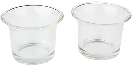 Verres à bougie à chauffe-plat VBS « Galbé », 2 pc.