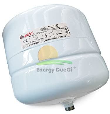 ELBI Vaso di espansione polifunzionale DP a membrana fissa con guaina protettiva per acqua sanitaria o riscaldamento (11 litri)