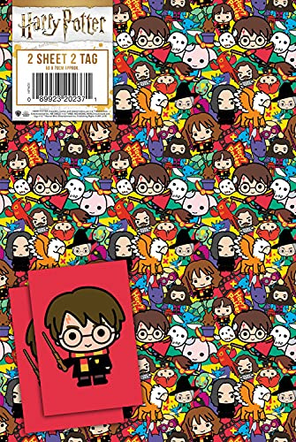Harry Potter Geschenkpapier – zwei Bögen, zwei Etiketten