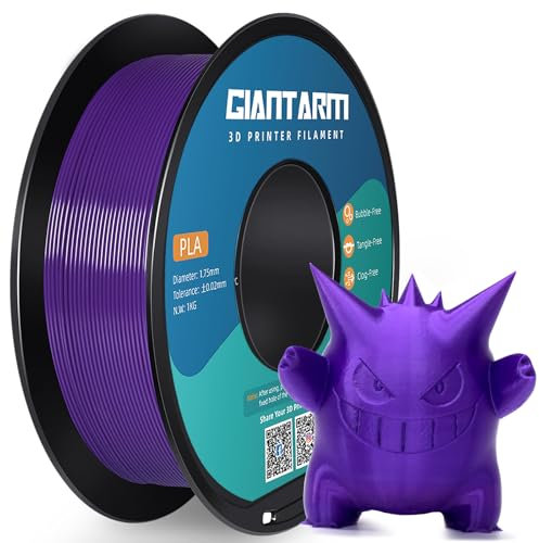 PLA Filament 1.75mm, GIANTARM 3D Drucker Filament PLA Lila 1kg Spool