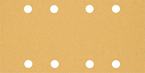 Bosch EXPERT C470 Schleifblatt, 93x186mm, K80, 8 Löcher, 50-tlg. | für Farbe auf Holz, Hartholz, Ø 93x186 mm, Körnung 80, Professional Zubehör Schwingschleifer
