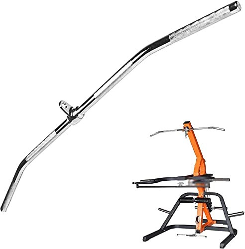 KLHGBH 120 cm Hantel-Curl-Stange Mit Drehring, Rudergriff Ziehen, Zubehör Für Kabelbefestigung Gewichtsmaschinen