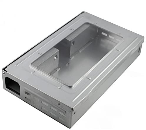 Nucci Design Trappola Adesiva per Topi, 10 Fogli con Colla per Topi in Regalo, Scatola in Acciaio Resistente, Metodo a Cattura, Uso Domestico e Professionale, Trappole a Norma HACCP (1)