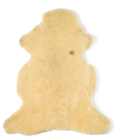 Hofbrucker Schwarzkopf 100 % laine de mouton mérinos biologique douce et moelleuse et autonettoyante avec caractéristiques naturelles 100-110 cm