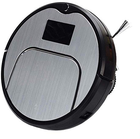 Lazy Sweeping Cleaner Machine Multi-Function Vacuum Cleaner Robot Remote Control Operation Quiet, Self-Charging Robotic Dust Catcher Cleans Hard Floors to Medium-Pile Carpets,Silver (Silver )