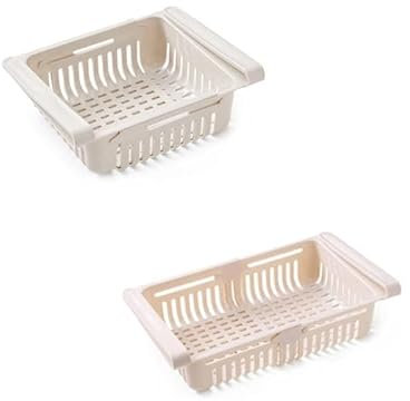 Organizzatore multifunzione per cassetti frigo, cassetto retrattile Scatola portaoggetti per frigorifero Design unico Contenitori estraibili Scatola portaoggetti per ripiano frigorifero per casa(#3)