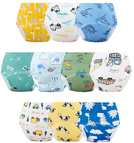JackLoveBriefs Potty Training Pants for Girls, Learning Designs Training Underwear Pants 2-3T, 10 Packs