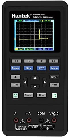 QDTimes Automotive Oscilloscope Hantek 2D82Auto kit I/II/III 4 In 1 + Multimeter 80MHz Signal Source Automotive Diagnostic 250MSa/S Portable(2D82Auto Kit III)