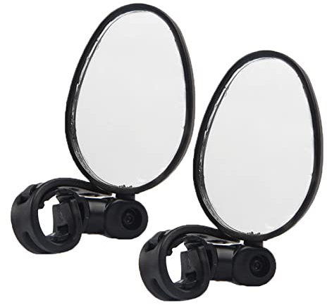 LAGNY Seitenrückspiegel Motorrad 360 Rotation Einstellbar Für Fahrradfahren Radfahren Spiegel Universal Fahrradspiegel Lenker Rückspiegel Für Fahrrad Lenkerendenspiegel (Color : 2pcs Tybe B)