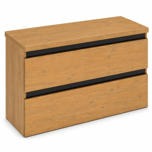 paplinskimoebel - Waschbeckenunterschrank mit Aufsatz 80 cm Breite Soria Top, Badezimmerschrank mit Aufsatz, Unterschrank für Aufsatzwaschbecken, Waschbeckenunterschrank Holz - Lancelot Eiche