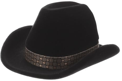 AOKWAWALIY Western-Cowboy-Hut-Ring-Box Vintage-Schmuckkästchen Hutform Hochzeit Verlobungsring Display-Halter Für Antragsring Hochzeitszeremonie Verlobungsfeier