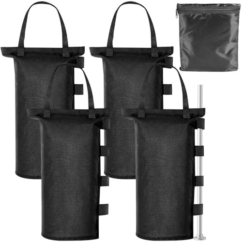 4 Piezas Pesos para Carpas, Sacos de Arena Portátiles para Pabellón, Bolsas de Peso Oxford 600D para Cenadores y Tiendas, Carpa Desplegable, Toldo Exteriores