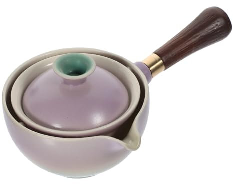 Alipis 360degree Teakettle Rotation Ceramic Teaware Side Handle Teaware Tea Maker Tea Pot Infusers