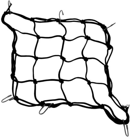 VAEIORP Rete bagagli bici/moto, rete sicurezza/tensione/caschi, borsa, 6 ganci per cestino/portatutto bicicletta