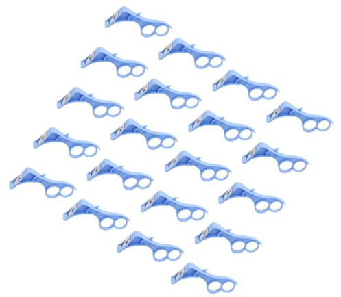 Amosfun 20 Pièces Éplucheur Couteaux à éplucher Les Fruits Outil de Vide-Fruits Coupe- epluche Pomme eplucheur de Pomme Outils pour éplucher Les de Pelage Plastique Blue