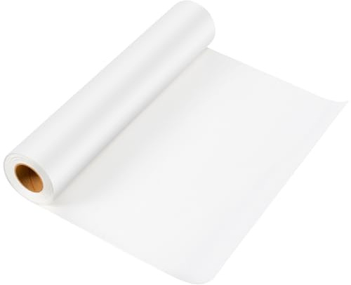 ANIKJOY Transparentpapierrolle, 45,7 cm x 27,7 m, weiß, durchscheinendes Musterpapier, Spurenpapier zum Nähen, Zeichnen, Skizzieren