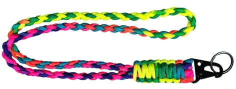 Bliceon Lanyard Umhängeband Umhängeband Umhängeband Abzeichen Lanyards Verstellbares Paracord Lanyard für Ausweise, Schlüssel und Telefone - Langlebiges Umhängeband für Alltag und Veranstaltungen