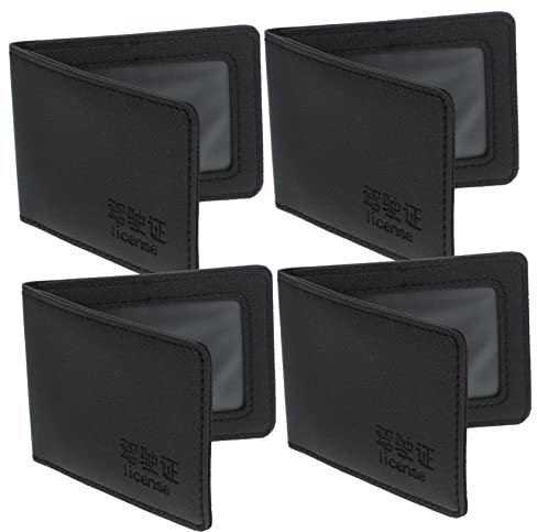 Sewroro Driver License Holder Pu Leather Card Organizer Wallet, 5pcs Multifunctional Auto Insurance and Registration Document Sleeve for Men, Slim Travel Car Accessories