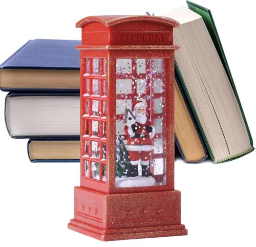 Globo de Nieve Iluminado, Linterna de Navidad, Lindos Globos navideños con Purpurina, Linterna de Agua iluminada, Decoraciones navideñas, Globo de Nieve Iluminado para Dormitorio y Sala de Estar