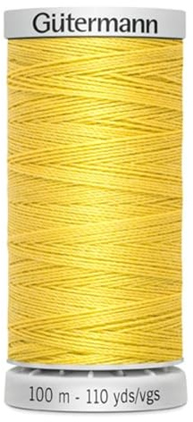 Gütermann Garn M782 Extra Stark Nähgarn Polyester 100m Nähmaschinengarn für alle stark beanspruchten Nähte (327 gelb)