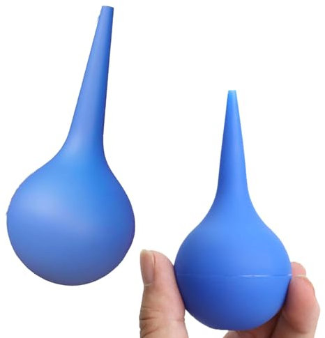 Buflar 2 PCS Rubber Suction Ear Syringe Bulb – Safe Ear Wax Removal, and Wound Cleaning Tool – Soft, Reusable, and Easy to Clean