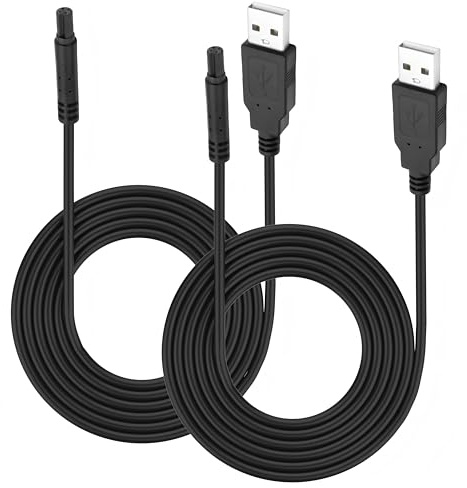 MEIRIYFA USB to 4 Pin Backup Camera Extension Cable USB 2.0 A Male to 4 Pin Female Dash Cam Cable for Rear View Camera Reverse Mirror Car Recorder (2Pcs, 1M)