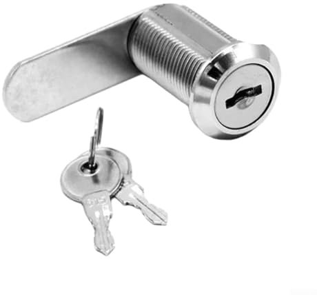 Set di 10 serrature a camma in lega di zinco, serratura di sicurezza per cassetti e cassette postali, con due chiavi rimovibili, per armadi, porte in legno, metallo e vetro