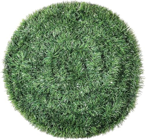 Chumix Künstliche Tannengirlande 20M Wie Echt – Grüne Dekogirlande Aus PVC Mit Flexiblem Draht, Girlande Für Hochzeit, Balkon, Treppengeländer, Gartenzaun, Innen & Außen, Weihnachten Deko