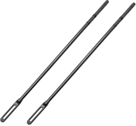 TOYANDONA 2 Stück Flötenreinigungsstäbchen Langlebige Schwarze Flötenputzer für Querflöte und Piccolo Einfache Handhabung Schonende Pflege für Blechblasinstrumente Praktisches Zubehör für