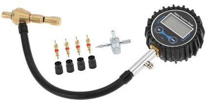 A ABSOPRO 1 Set Misuratore di Pressione dei Pneumatici 200PSI 2.76 Pollici Misuratore di Pressione Digitale per Pneumatici per Moto SUV Camion Sostituzione dell'articolo