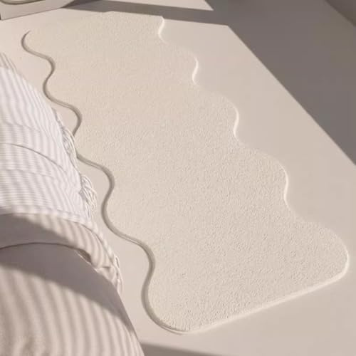 Alfombra Alargada para pasillos y cocinas, alfombras Minimalista Lavable a máquina para dormitorios, Alfombra Suave y Larga, Antideslizante, de Pelo Corto(100 x 200 cm)