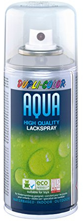 DUPLI-COLOR AQUA Klarlack 150 ml - Seidenmatt Styroporfest | Wasserbasierter Acryllack für Innen & Außen – geruchsarm, schnelltrocknend, geeignet für Kinderspielzeug