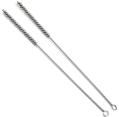 UToolmart Steel Wire Spiral Power Cleaning Brush, 0.4-inch Diameter, 12-inch Length, 2pcs