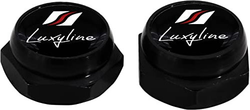Cache-Rivets pour Plaque d'immatriculation Luxyline (Noir)