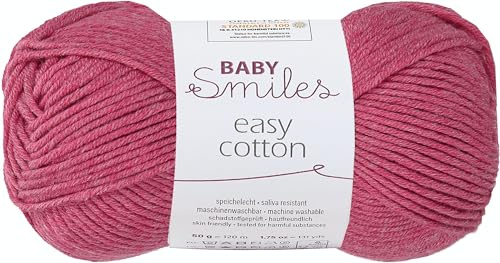Schachenmayr Baby Smiles Easy Cotton, 9807306-01136, Farbe:Himbeere, Handstrickgarne onesize