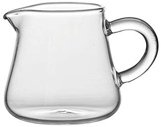 bricco latte Brocca crema di vetro con manico Kit set da caffè 70ml / 120ml Perfetto per servire il latte crema insalata piattino caldo acero sciroppo disegnato burro set piatti (Style : A)