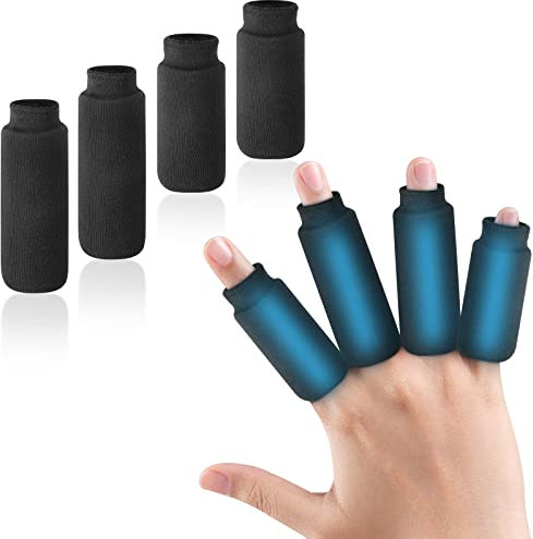 Finger Ice Sleeves Helthrelife Ice Packs for Fingers, Thumbs & Toes Hot Cold Therapy for Arthritis, tendinitis, Trigger Finger and Swollen Finger (4 PCS)